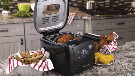 Hamilton Beach Deep Fryer, Cool Touch With Basket, 2 Liter Oil Capacity | $35 | Amazon